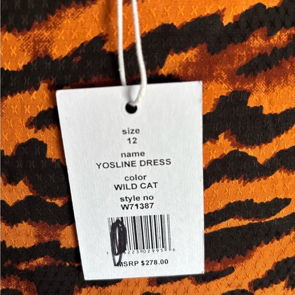 Walter Baker size 12 Tiger Print Square Neck Dress - Picture 6 of 6